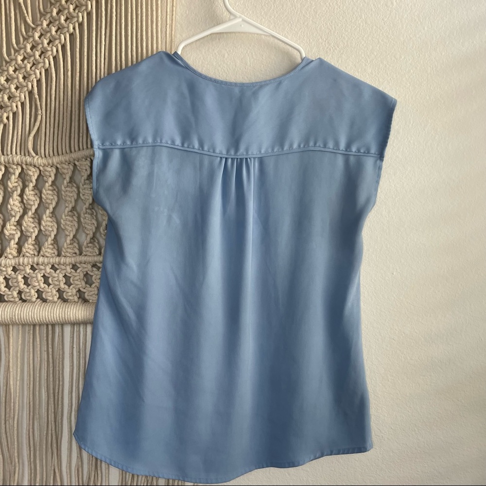 Ann Taylor Baby Blue Blouse - Picture 4 of 6